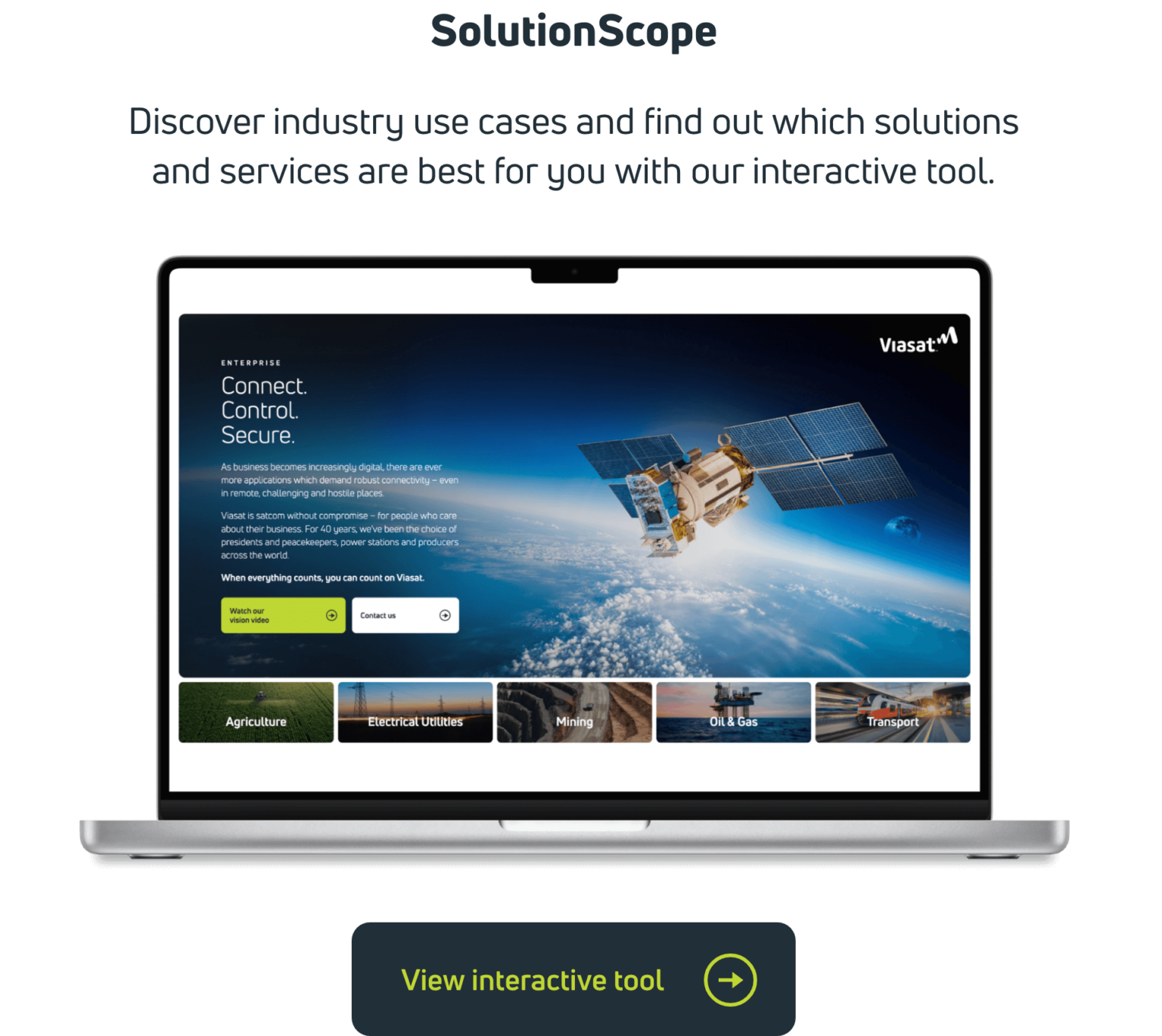 Viasat SolutionScope Interactive Tool