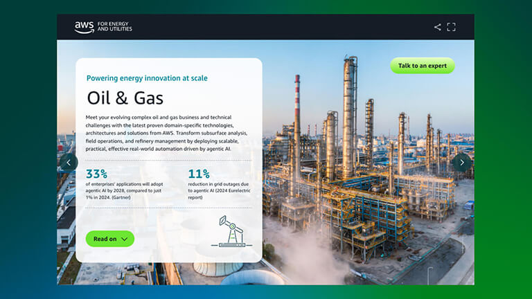 AWS for Energy and Utitlies Turtl Campaign Page