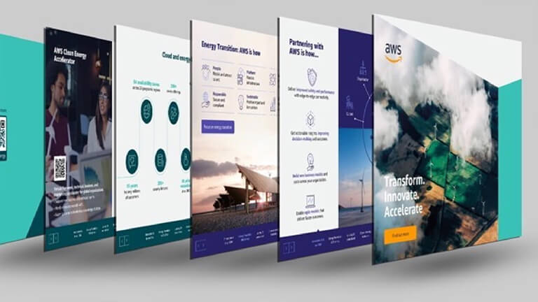 AWS infographic presenter